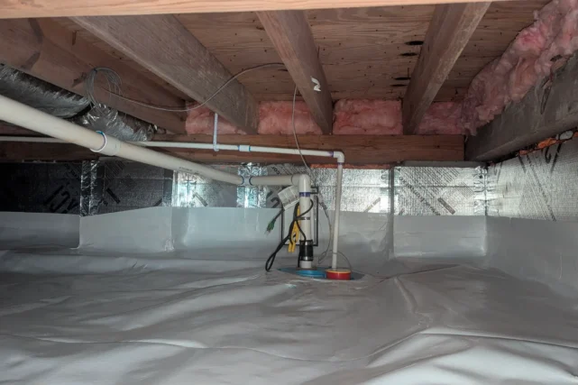 Vapor Barrier Insulating Crawl Space With Dirt Floor