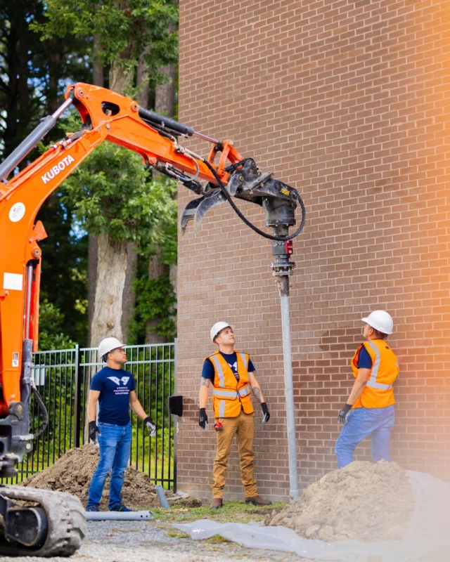 👷‍♂️Our crew is on site today installing helical piers, a trusted solution for stabilizing and supporting homes with foundation issues.🔩They are advanced, deep-soil anchors that help transfer the weight of your home to more stable ground! 

📞 If you’d like to learn more about our foundation repair solutions, contact us today!

 #calltheprofessionals #helicalpiers #foundationrepair