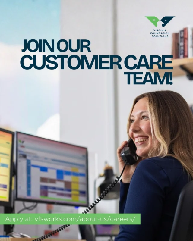 Hey Hampton Roads! 👋 We're hiring a Customer Care Representative who loves chatting on the phone and helping customers. ☎️If you love making people's day better, we want YOU on our team. 

🔹Paid Holidays
🔹Dental, Vision, and Health Insurance 
🔹401(k) Matching
🔹Weekly Pay
🔹Incentives and bonus opportunities

🤔Ready to join our team? Apply at vfsworks.com/about-us/careers 

#HiringNow #VirginiaBeachJobs #CustomerService